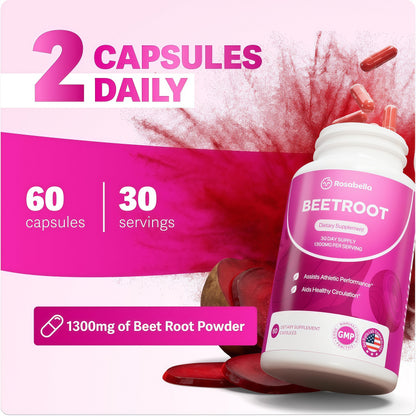Rosabella Organic Beet Root Capsules